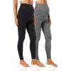 2 Pack - Black/Heather Grey