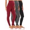 3pack - Black+grey+wine Red