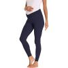 imageFoucome Womens Under The Belly Super Soft Support Maternity LeggingsNavy Blue