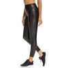 imageFoucome Womens Faux Leather Leggings 4Way Stretch High Waisted Leather PantsBlack