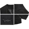 imageFoucome Womens Formal Regular Fitted Business Dress Suits Button Down Vest WaistcoatBlack