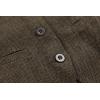 imageFoucome Womens Formal Regular Fitted Business Dress Suits Button Down Vest WaistcoatWoolen Coffee