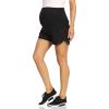 imageFoucome Womens Maternity Workout Shorts Over The Belly QuickDry Athletic Sports Running Shorts37  Black