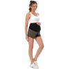imageFoucome Womens Maternity Workout Shorts Over The Belly QuickDry Athletic Sports Running Shorts40 Army Green  Pockets