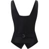 imageFoucome Womens Suit Vest Double Breasted VNeck Fashion Dressy Casual Waistcoat Vest for WomenBlack