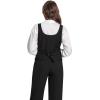 imageFoucome Womens Suit Vest Double Breasted VNeck Fashion Dressy Casual Waistcoat Vest for WomenBlack