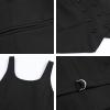 imageFoucome Womens Suit Vest Double Breasted VNeck Fashion Dressy Casual Waistcoat Vest for WomenBlack