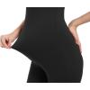 imageFoucome Maternity Jumpsuit Sleeveless Tank Top Leggings Romper Pregnancy Shapewear Square Neck One Piece BodysuitBlack