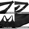imageFoucome Nursing Bras for Breastfeeding Wirefree Racerback Maternity Sports BraBlack