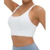 imageFoucome Nursing Bras for Breastfeeding Wirefree Racerback Maternity Sports BraWhite