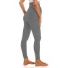imageFoucome Womens Maternity Leggings with Pockets Over The Belly Pregnancy Workout Leggings Stretch Soft Athletic Yoga Pants