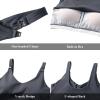 imageFoucome Womens Nursing Bras for Breastfeeding Maternity Tank Tops Crop Top with Built in Bra Longline Workout Sports BraGrey
