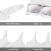 imageFoucome Womens Nursing Bras for Breastfeeding Maternity Tank Tops Crop Top with Built in Bra Longline Workout Sports BraWhite