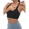 imageFoucome Nursing Bras for Breastfeeding Wirefree Racerback Maternity Sports BraBlack