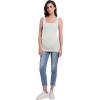 imageFoucome Maternity Tank Top Sleeveless Square Neck Trendy Casual Basic Tops Pregnancy Athletic Yoga Shirts CamisoleWhite