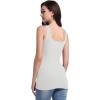 imageFoucome Maternity Tank Top Sleeveless Square Neck Trendy Casual Basic Tops Pregnancy Athletic Yoga Shirts CamisoleWhite