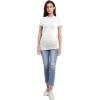 imageFoucome Womens Maternity Shirts Short Sleeve Side Ruched T Shirts Pregnancy TopsWhite