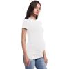 imageFoucome Womens Maternity Shirts Short Sleeve Side Ruched T Shirts Pregnancy TopsWhite