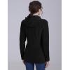 imageFoucome Womens Maternity Sweatshirt 2 in 1 Fleece Zip Up Hoodie Jacket with PocketsBlack