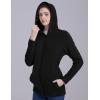 imageFoucome Womens Maternity Sweatshirt 2 in 1 Fleece Zip Up Hoodie Jacket with PocketsBlack