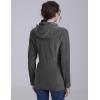 imageFoucome Womens Maternity Sweatshirt 2 in 1 Fleece Zip Up Hoodie Jacket with PocketsGrey