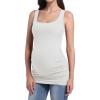 imageFoucome Maternity Tank Top Sleeveless Square Neck Trendy Casual Basic Tops Pregnancy Athletic Yoga Shirts CamisoleWhite