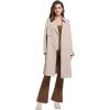 imageFoucome Maternity Jumpsuit Long Sleeve Square Neck Full Length Flare Pants Romper Pregnancy Shapewear BodysuitBrown