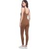 imageFoucome Maternity Jumpsuit Pregnancy Romper Bodysuit Shapewear Nursing Tank Tops LeggingsBrown