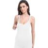 imageFoucome Maternity Jumpsuit Pregnancy Romper Bodysuit Shapewear Nursing Tank Tops LeggingsWhite