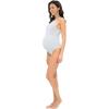 imageFoucome Womens Maternity Bodysuit Sleeveless Shapewear Tank Tops Pregnancy Romper JumpsuitWhite