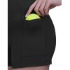 imageFoucome Womens Tennis Dress Workout Dress with Builtin Bra ampamp Shorts Summer Dress for Golf AthleticBlack