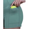 imageFoucome Womens Tennis Dress Workout Dress with Builtin Bra ampamp Shorts Summer Dress for Golf AthleticGreen
