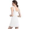 imageFoucome Womens Tennis Dress Workout Dress with Builtin Bra ampamp Shorts Summer Dress for Golf AthleticWhite