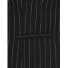 imageFoucome Womens Formal Regular Fitted Business Dress Suits Button Down Vest WaistcoatBlack Stripe