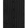 imageFoucome Womens Formal Regular Fitted Business Dress Suits Button Down Vest WaistcoatBlack Stripe