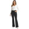 imageFoucome Womens Bootcut Dress Pants Business Casual Work Pants Stretchy Office Slacks with PocketsBlack