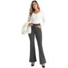 imageFoucome Womens Bootcut Dress Pants Business Casual Work Pants Stretchy Office Slacks with PocketsGrey