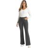 imageFoucome Womens Bootcut Dress Pants Business Casual Work Pants Stretchy Office Slacks with PocketsGrey