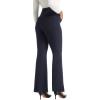 imageFoucome Womens Bootcut Dress Pants Business Casual Work Pants Stretchy Office Slacks with PocketsNavy Blue