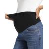 imageFoucome Womens Maternity Jeans Stretchy High Waist Pregnancy Boyfriend Denim PantsDark Blue
