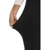 imageFoucome Womens Dress Pants Wide Leg Stretchy Pull On Work Pants Business Office Casual Ladies Slacks with PocketsBlack