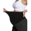imageFoucome Maternity Pants Over Belly Comfy Stretchy Pregnancy Golf Pants Business Casual Dressy Work SlacksBlack