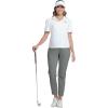 imageFoucome Maternity Pants Over Belly Comfy Stretchy Pregnancy Golf Pants Business Casual Dressy Work SlacksGrey