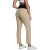 imageFoucome Maternity Pants Over Belly Comfy Stretchy Pregnancy Golf Pants Business Casual Dressy Work SlacksKhaki
