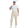 imageFoucome Mens Golf Pants Slim Fit Work Dress Pants Lightweight Stretch Travel Casual Slacks with PocketsKhaki