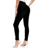 imageFoucome Womens Maternity Jeans Over The Belly Comfy Stretch Slim Jeggings Pregnancy Pants with Pockets075  Black