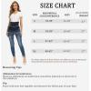 imageFoucome Womens Maternity Jeans Over The Belly Comfy Stretch Slim Jeggings Pregnancy Pants with Pockets075  Indigo Blue
