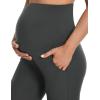 image:imageFoucome 3 Pack Maternity Capris Wide Leg Cropped Yoga Pants Summer Loose Casual Pregnancy Pants with PocketsBlackBlackGrey