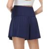 image:imageFoucome Maternity Athletic Shorts 2 in 1 Running Golf Shorts with Pockets Flowy Pregnancy Workout Tennis SkortsNavy