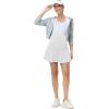 image:imageFoucome Maternity Athletic Shorts 2 in 1 Running Golf Shorts with Pockets Flowy Pregnancy Workout Tennis SkortsWhite